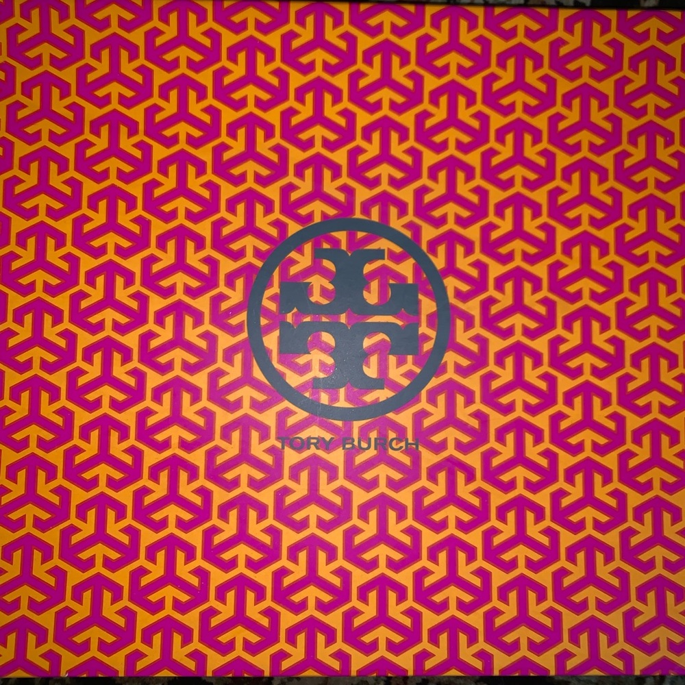 Tory Burch Black Sarah Gold Logo Tall Rain Boots - Picture 3 of 7